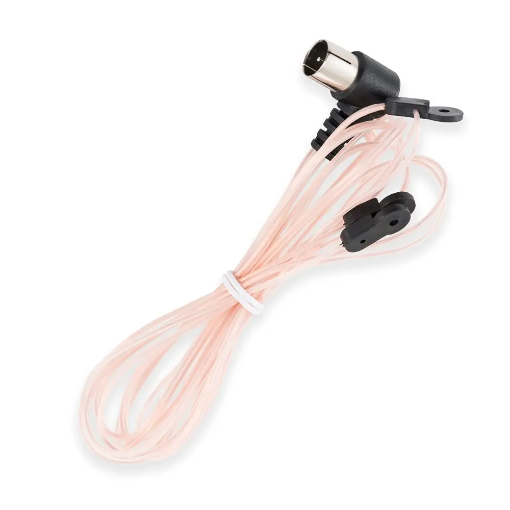 POBADY Pink T-Type FM/AM Radio Antenna 2m (6.5ft) | Improves Signal for Stereo Receivers - main product image