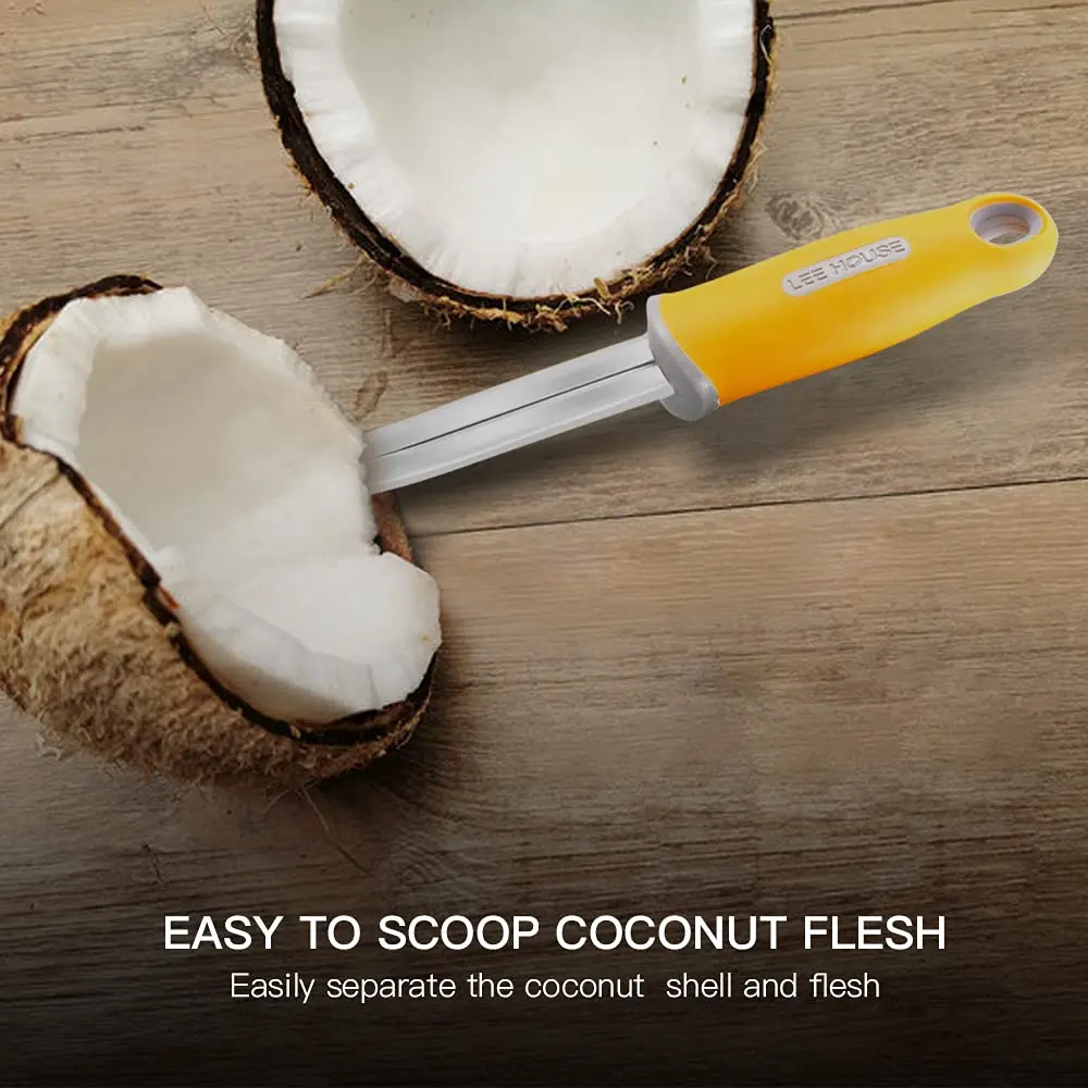 BAMI-LEE House Coconut Meat Remover Knife | Durable Silicone Handle Stainless Steel Kitchen Tool - view 4