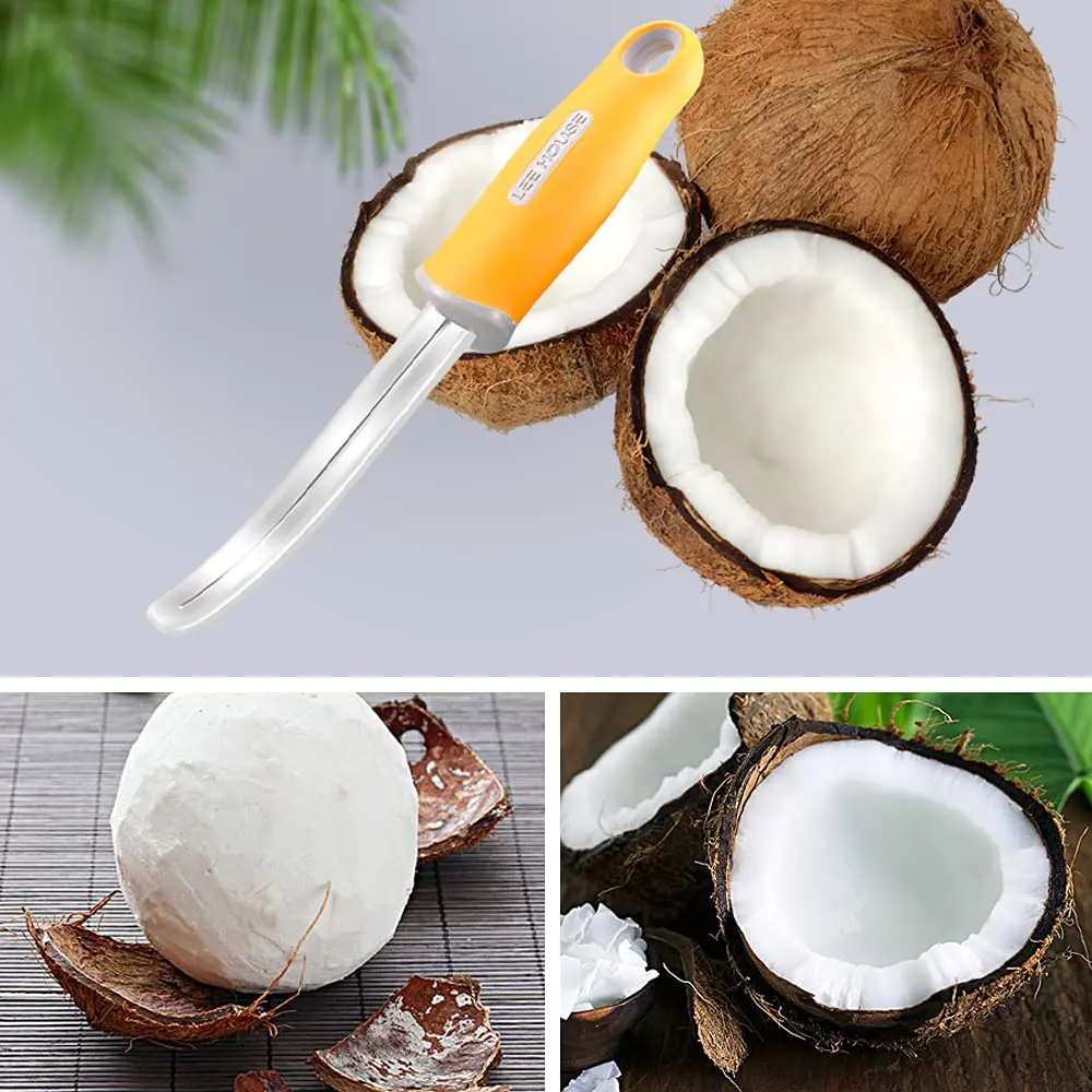 BAMI-LEE House Coconut Meat Remover Knife | Durable Silicone Handle Stainless Steel Kitchen Tool - view 7