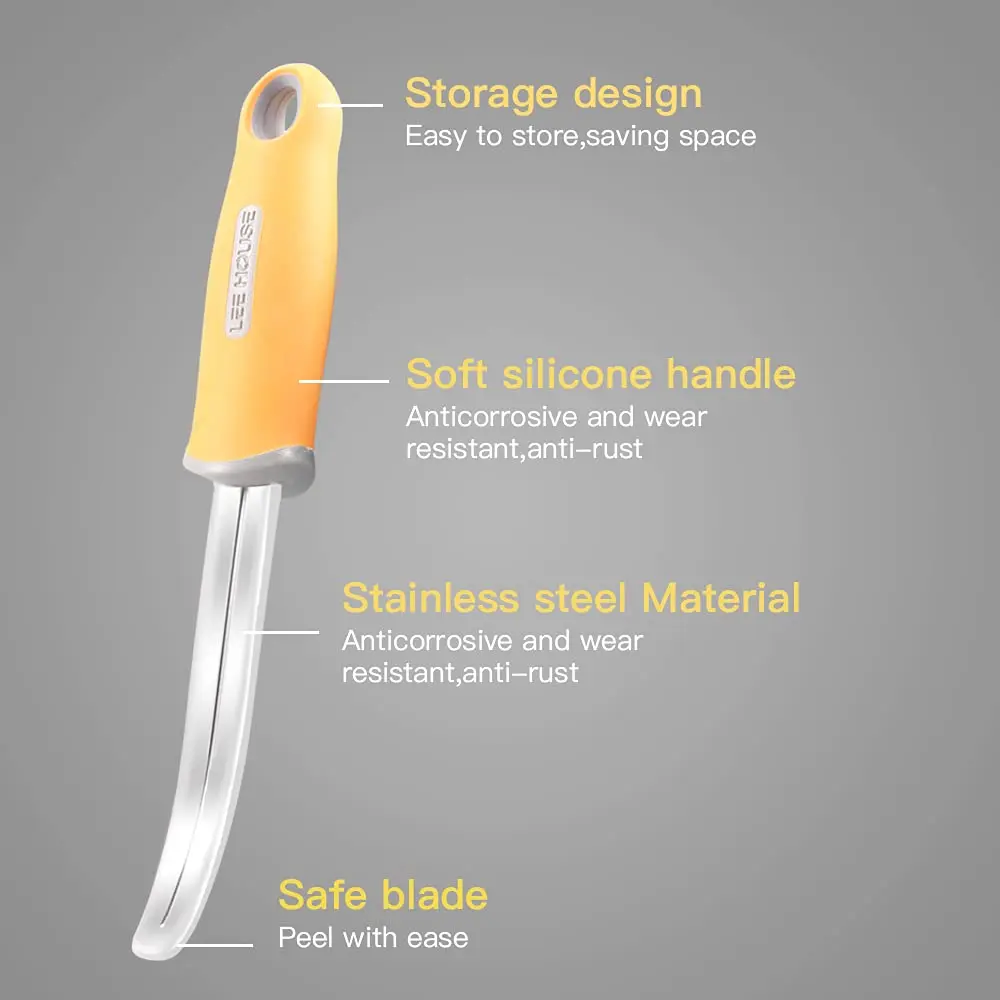 BAMI-LEE House Coconut Meat Remover Knife | Durable Silicone Handle Stainless Steel Kitchen Tool - view 3