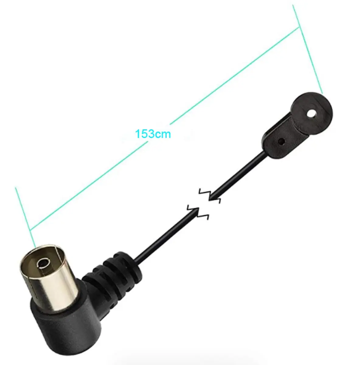 POBADY FM Radio Antenna Dipole Antenna 75 Ohm Black T Type Indoor Antenna | Stable FM Signal for Home & Car - view 5