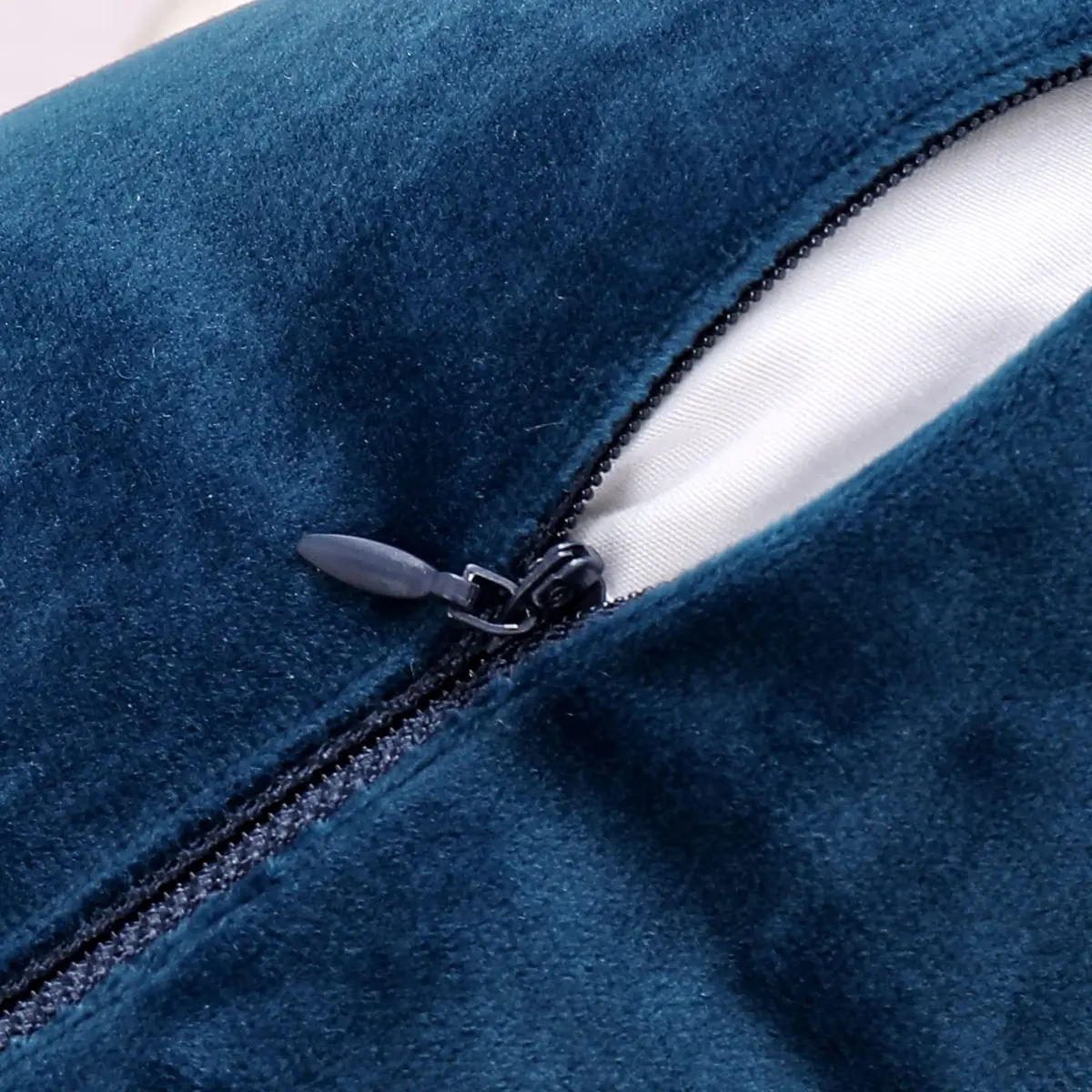 NiNi ALL Blue Velvet Throw Pillow Covers 18x18 | Elegant Decor for Couch & Bed - view 4
