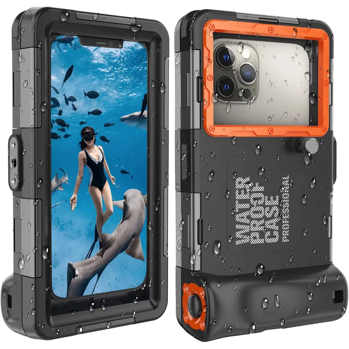 YNVYFI 2026 Underwater Snorkeling Diving Phone Case for Phone 17/16/15/14/13/12Pro Max/Galaxy S26/S25/S24/S23 | Waterproof Dive Case - main product image