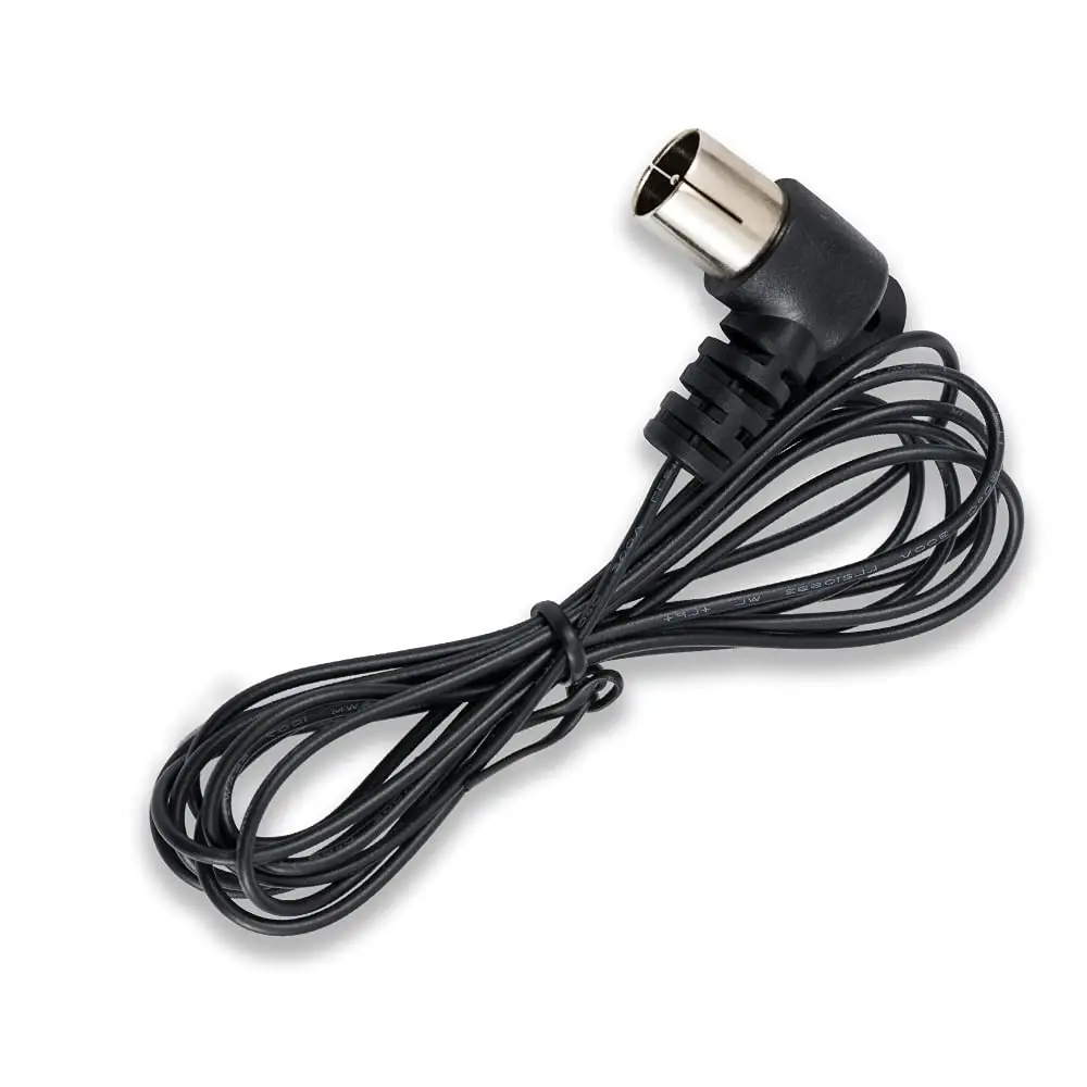 POBADY Black Dipole FM Radio Antenna 1.5m (4.9ft) | Enhanced AM/FM Reception for Stereo Receivers - main product image