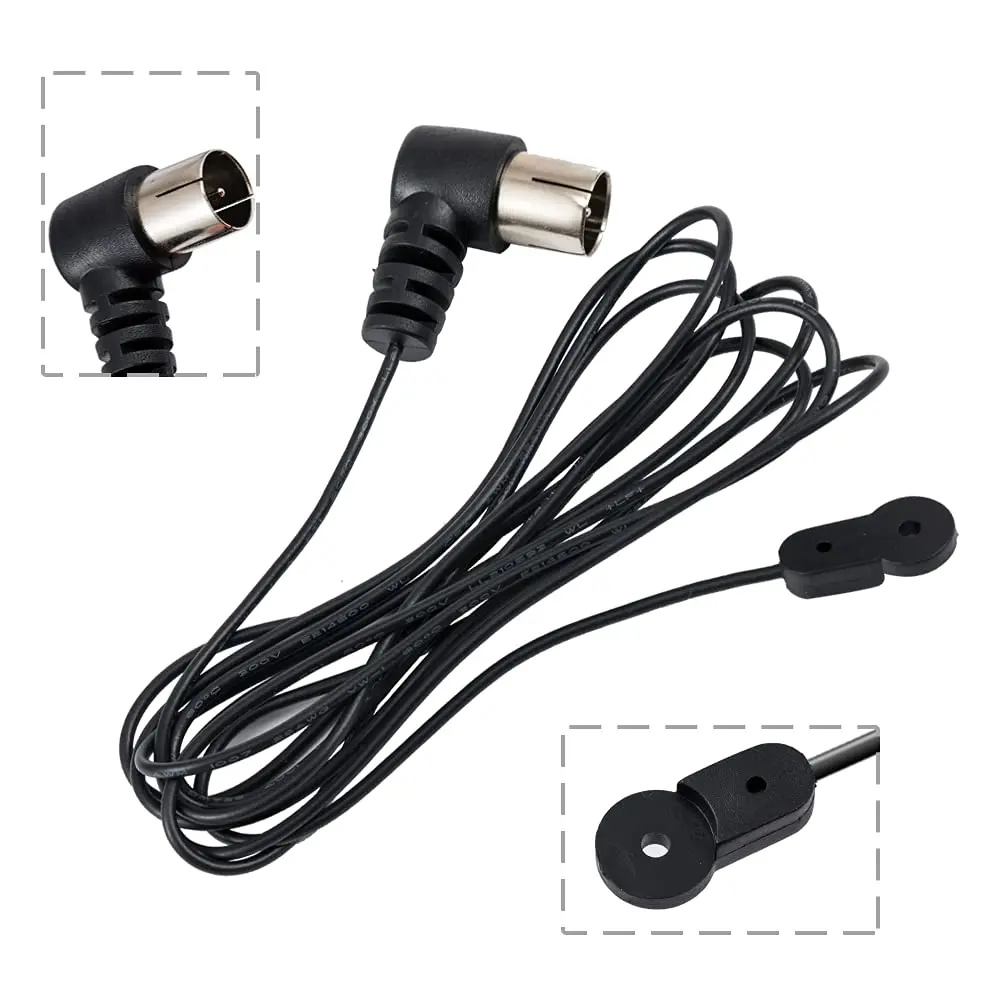 POBADY Black Dipole FM Radio Antenna 1.5m (4.9ft) | Enhanced AM/FM Reception for Stereo Receivers - view 2