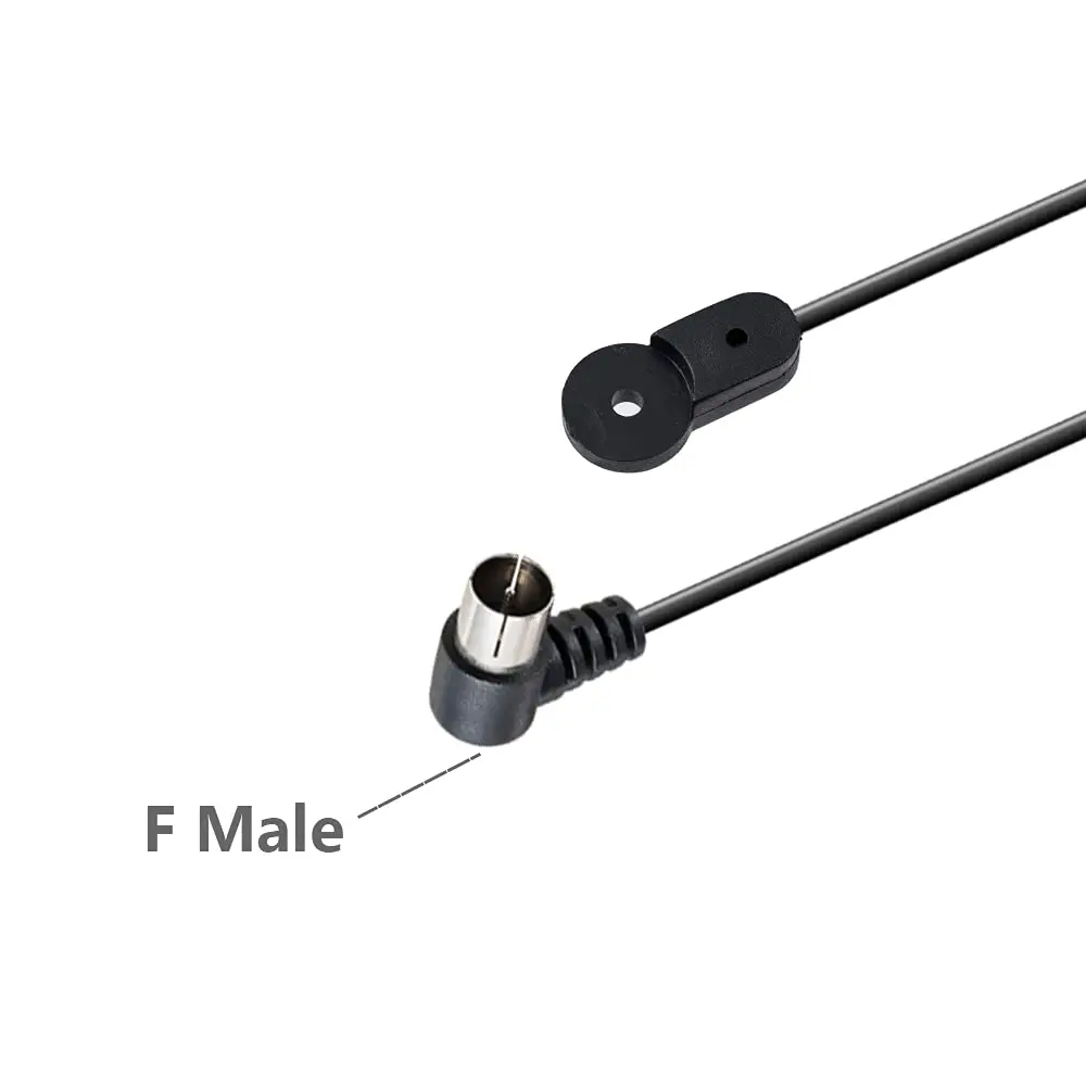 POBADY Black Dipole FM Radio Antenna 1.5m (4.9ft) | Enhanced AM/FM Reception for Stereo Receivers - view 3