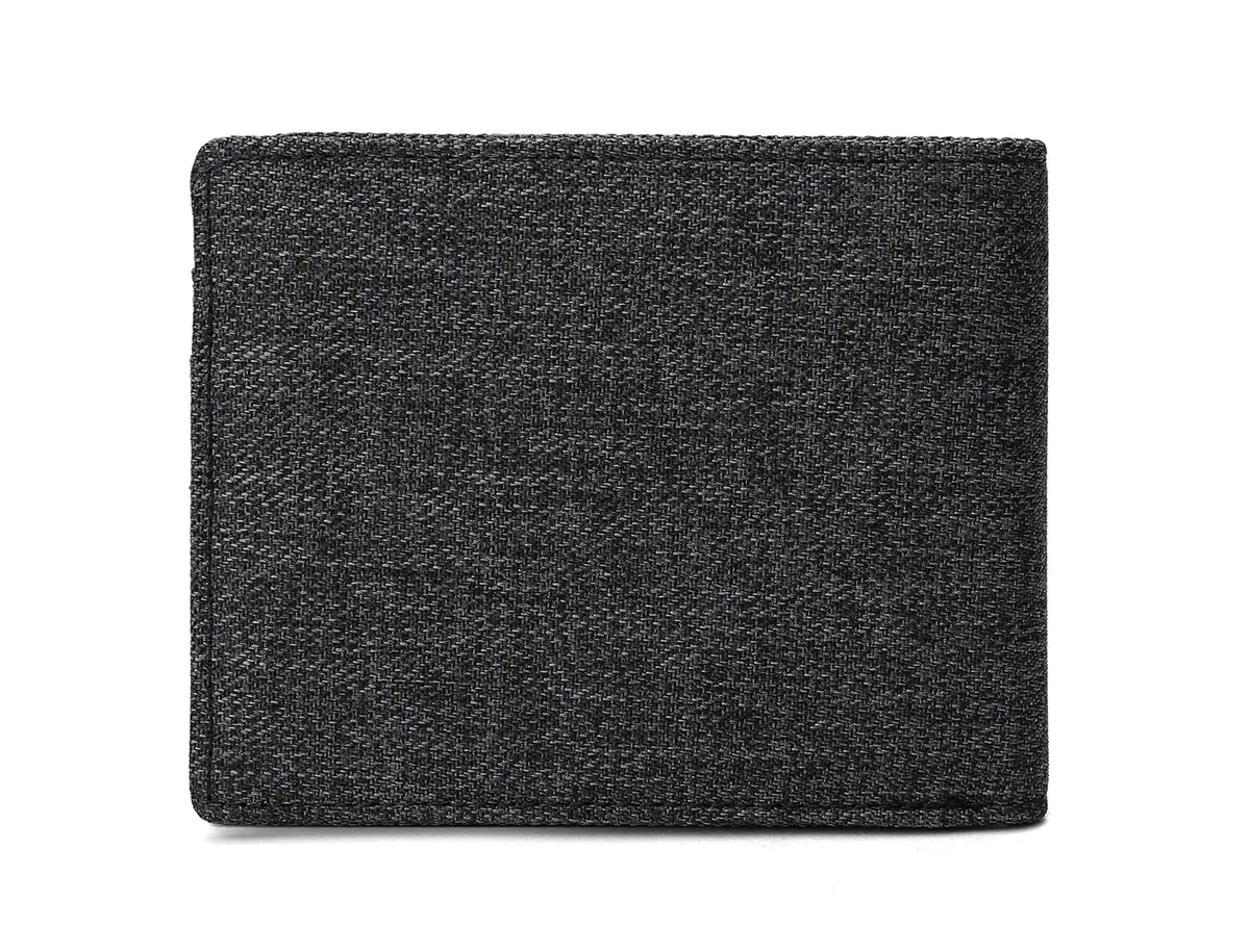 Lanyani Wallets For Boys Men Kids Teens Teenager Fabric RFID Blocking Bifold Wallet Small Thin (Crosshatch Black) | RFID Protected - view 5