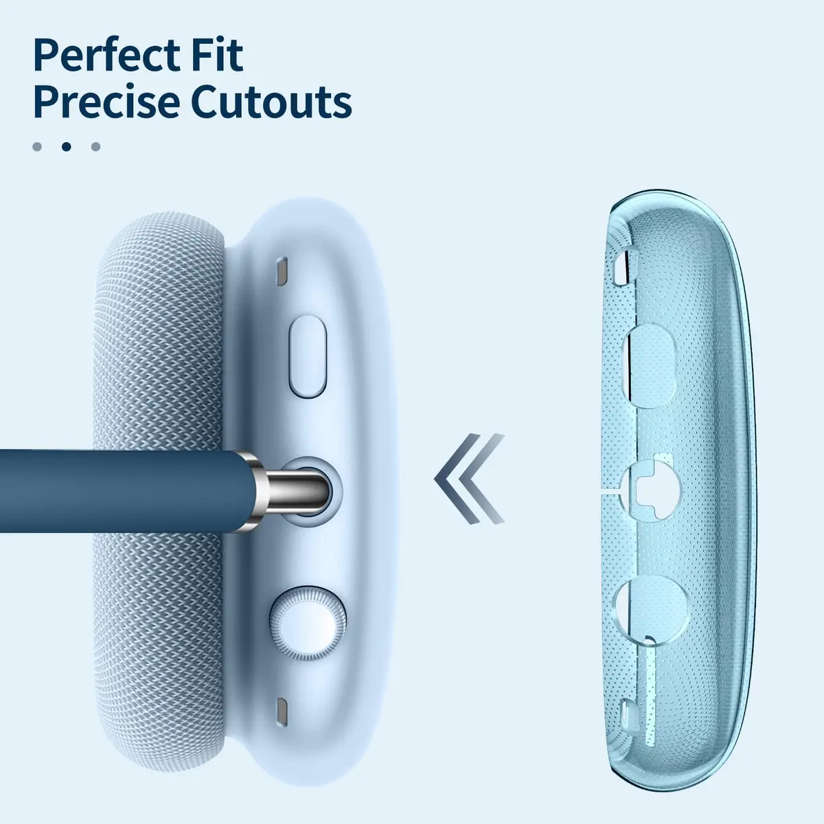 FINTIE Clear Case for AirPods Max 2 (2026) & AirPods Max 1 (2024/2020) | Transparent TPU Cover, Anti-Scratch, Precise Fit - view 3