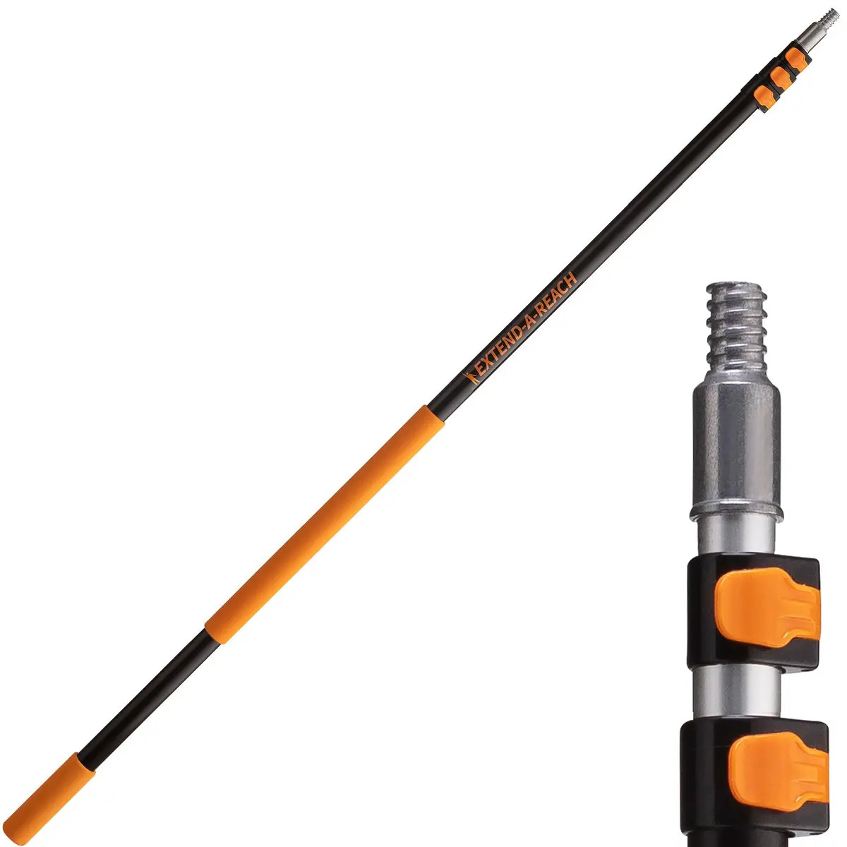 EXTEND-A-REACH 5-18 ft Long Telescopic Extension Pole | Multi-Purpose Aluminum Dusting & Painting Tool - main product image