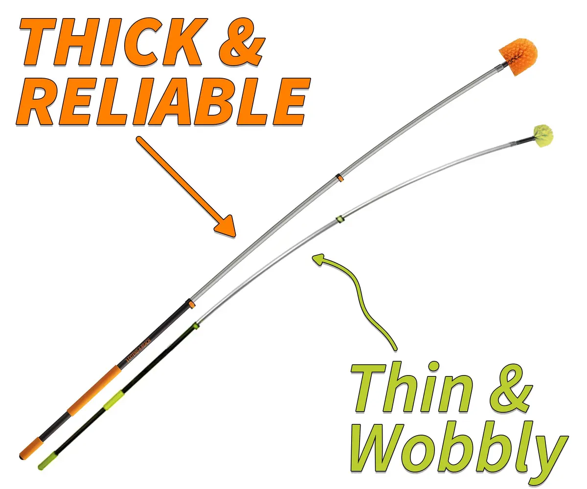 EXTEND-A-REACH 5-30 ft Telescoping Extension Pole | Multi-Purpose Aluminum Pole for Painting & Cleaning - view 3