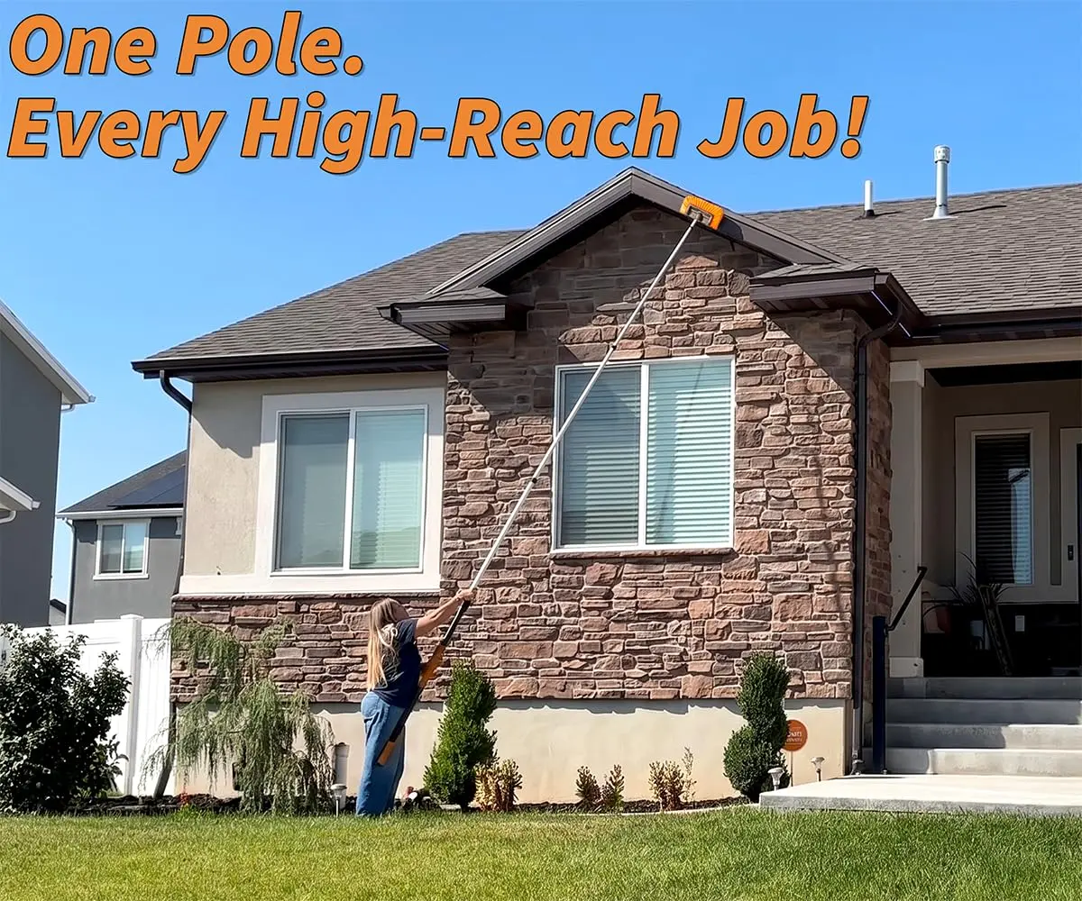 EXTEND-A-REACH 5-30 ft Telescoping Extension Pole | Multi-Purpose Aluminum Pole for Painting & Cleaning - view 4