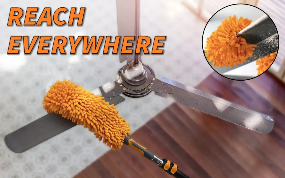 EXTEND-A-REACH High Reach Duster Kit with 30 ft Extension Pole | 5-Piece Set for High Ceilings & Windows - view 6