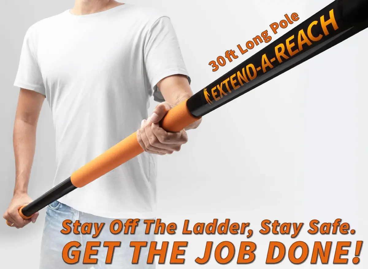 EXTEND-A-REACH High Reach Duster Kit with 30 ft Extension Pole | 5-Piece Set for High Ceilings & Windows - view 2