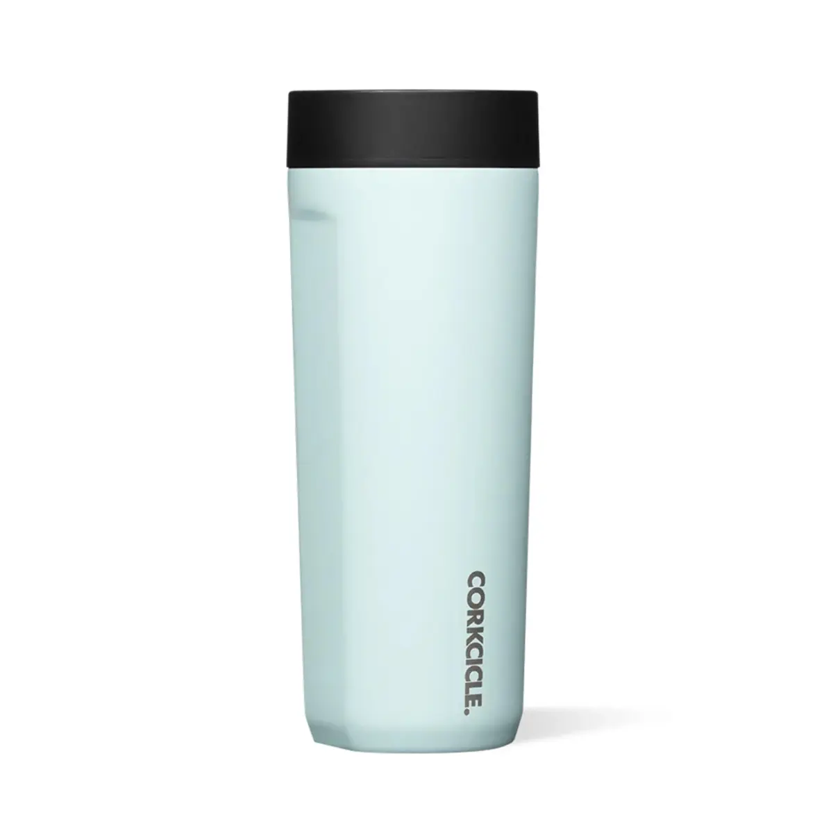 Corkcicle Commuter Cup 17 oz (503 ml) with 360° Sip Lid, Gloss Powder Blue | Insulated Stainless Steel Travel Mug - main product image