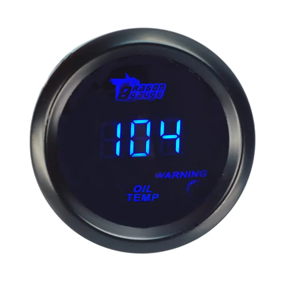 ESUPPORT Car 2" 52mm Digital Oil Temp Gauge Fahrenheit | Bright LED Display, 12V, Universal Fit - view 5