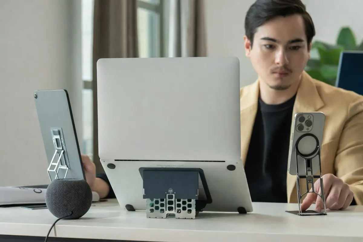 MAJEXTAND Paper-Thin Laptop Stand 6-Height Adjustable | Portable Ergonomic Ventilated Support - view 9
