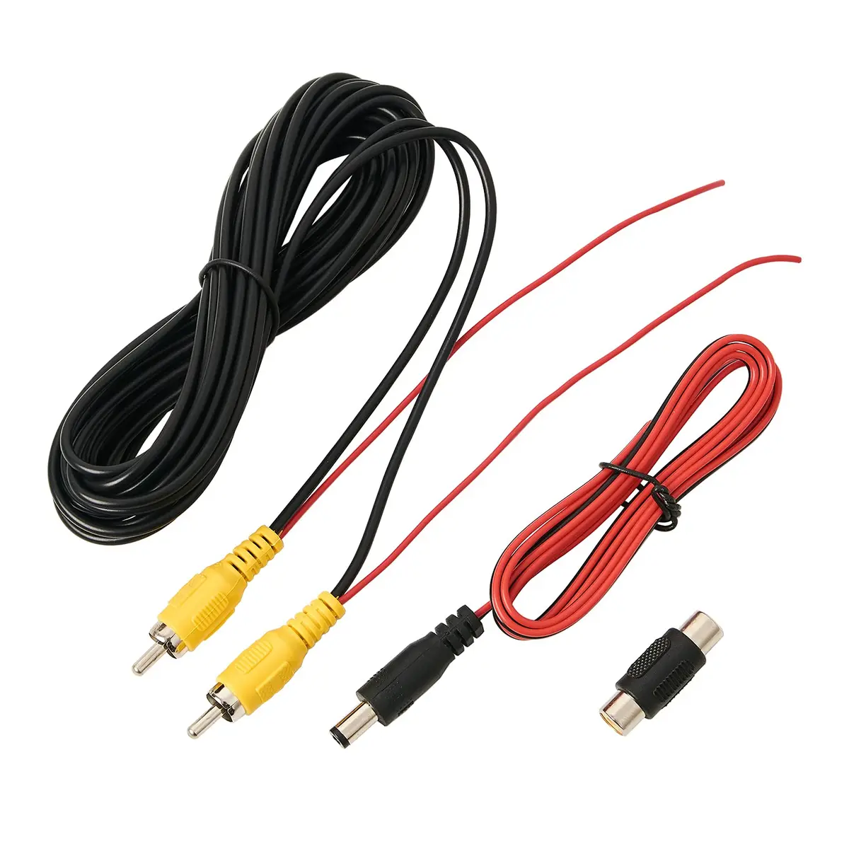 QDiShi RCA Video Cable 19.69 ft | Weatherproof Car Rear View Camera Extension - main product image