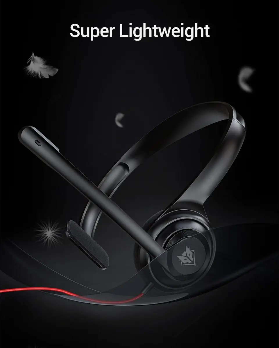 NUBWO HW02 USB Headset with Microphone Noise Cancelling & Inline Control | Ultra Comfort Wired Office Headphone - view 3