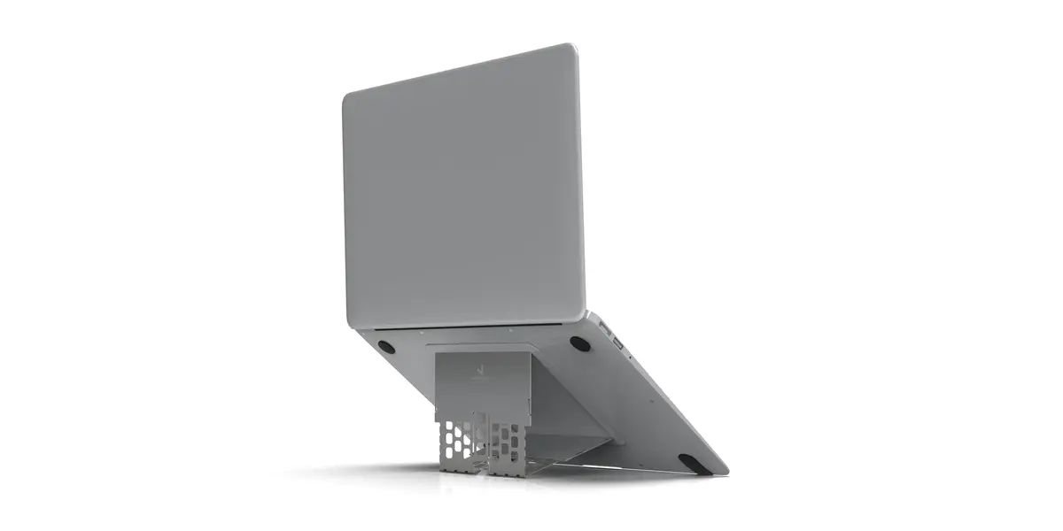MAJEXTAND Invisible Laptop Stand, Stick-On 6-Level Riser for Mobile Work | Ultra-thin, Portable, Supports Up to 18" Laptops - main product image
