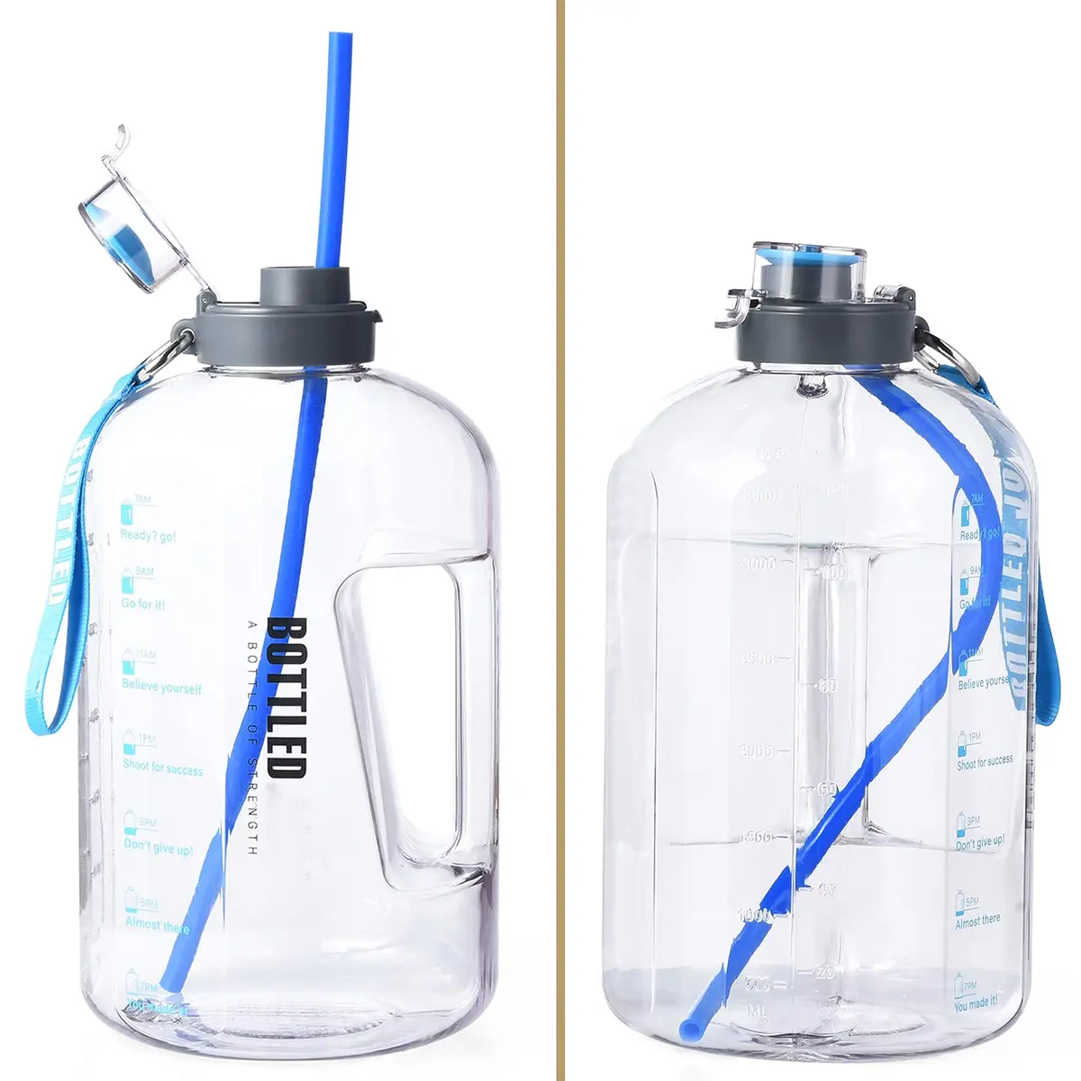 ALINK 15 inch Extra Long Reusable Silicone Straws | Flexible, BPA-Free, 4-Pack for Large Water Bottles & Jug - view 5