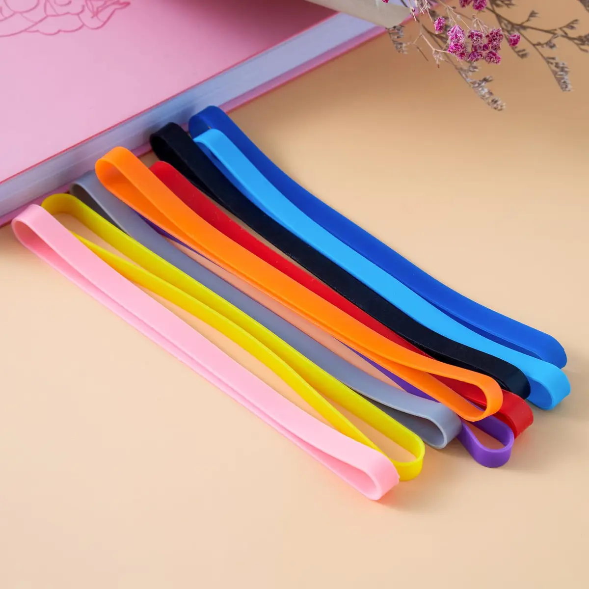 ZZJMCH Silicone Rubber Bands 12 Pack | Heat & UV Resistant, Reusable, 5.5 Inch - view 3