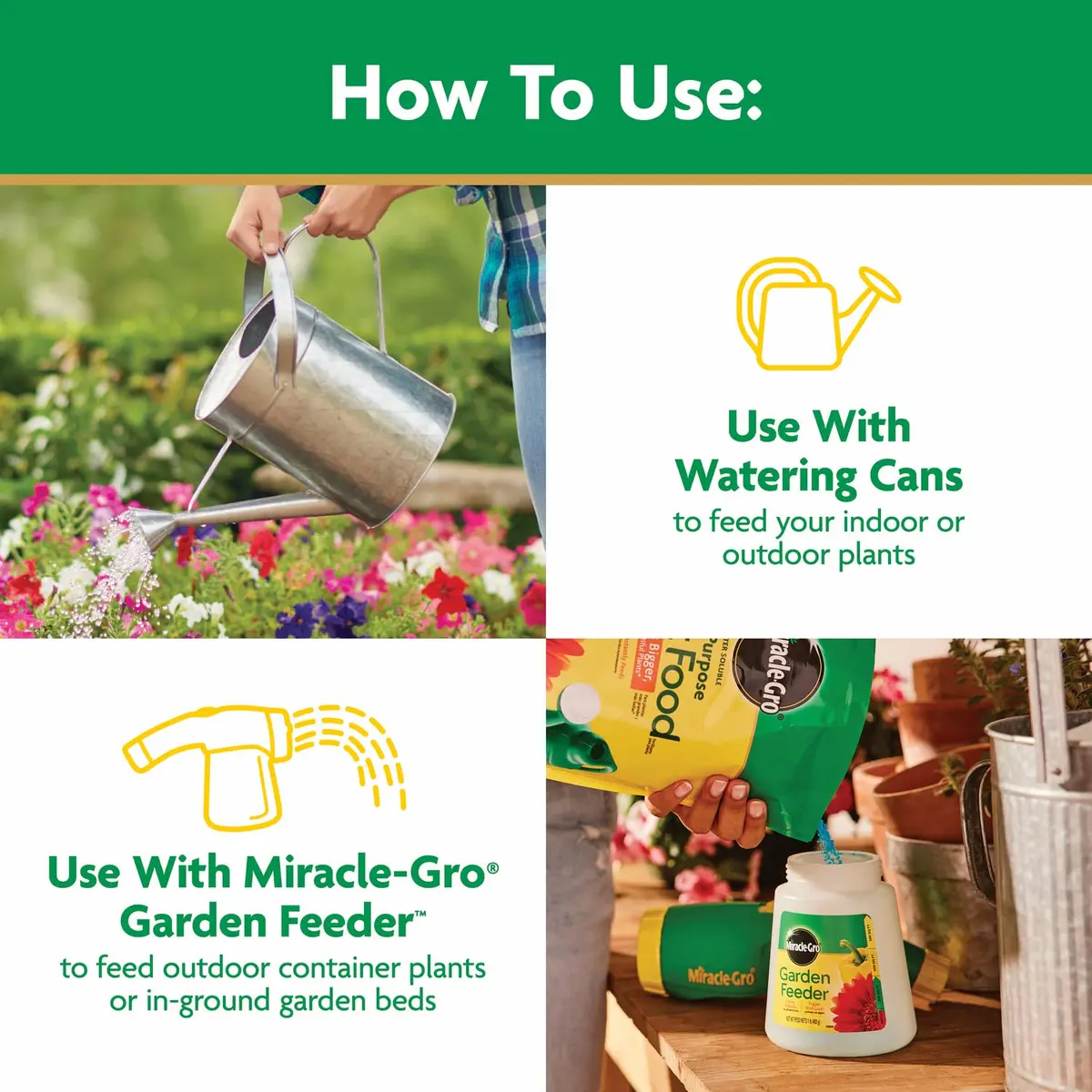 Miracle-Gro Water Soluble All Purpose Plant Food 2.27 kg (5 lb) | Feeds All Plants Instantly - view 7
