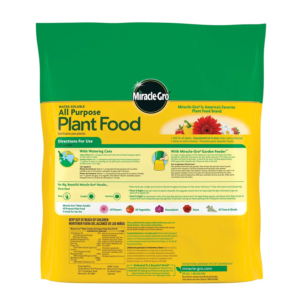 Miracle-Gro Water Soluble All Purpose Plant Food 2.27 kg (5 lb) | Feeds All Plants Instantly - view 2