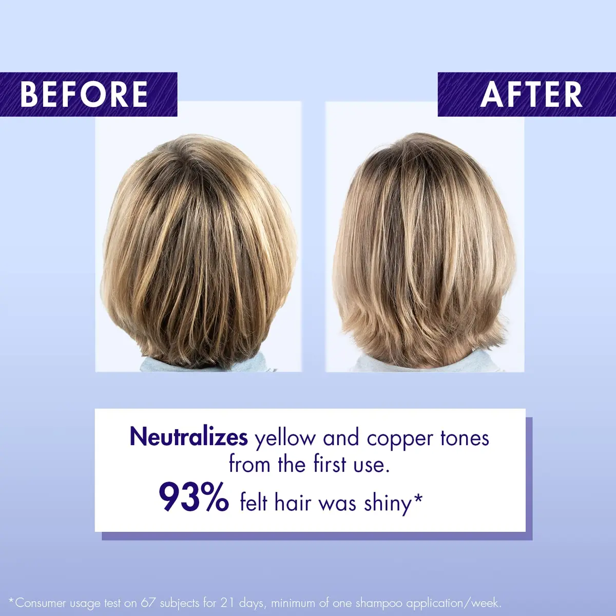Klorane Purple Anti-Yellowing Shampoo with Centaury 13.5 Fl Oz | Neutralizes yellow tones, nourishes & enhances silver highlights - view 5