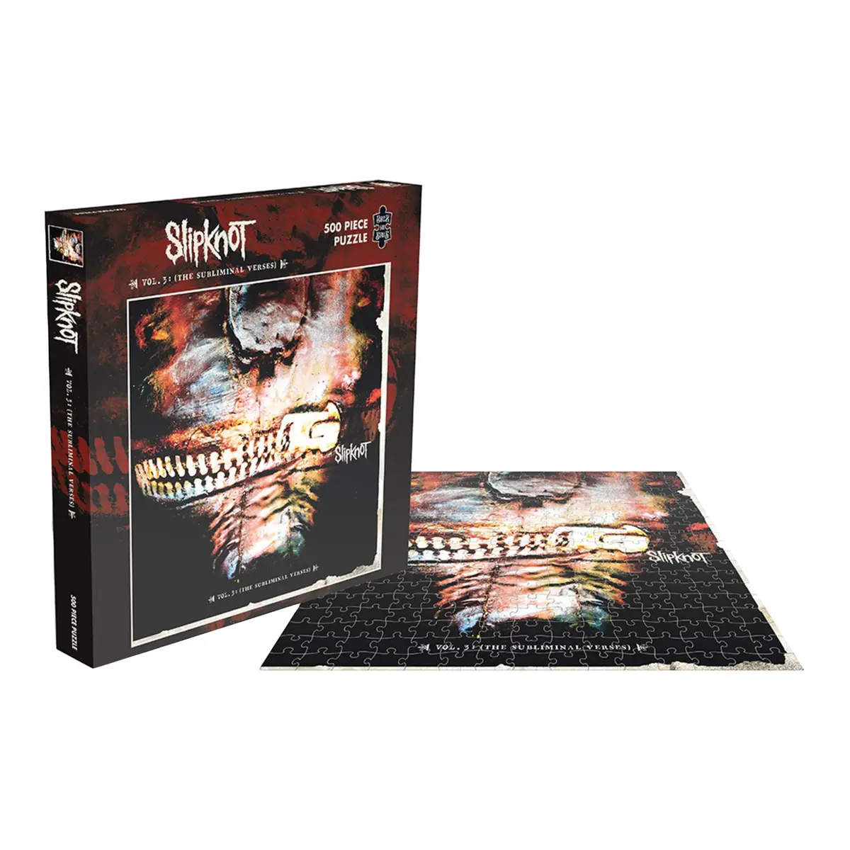 RockSaws Slipknot Vol 3: The Subliminal Verses 500 Piece Jigsaw Puzzle | Music & Heavy Metal Art - view 3