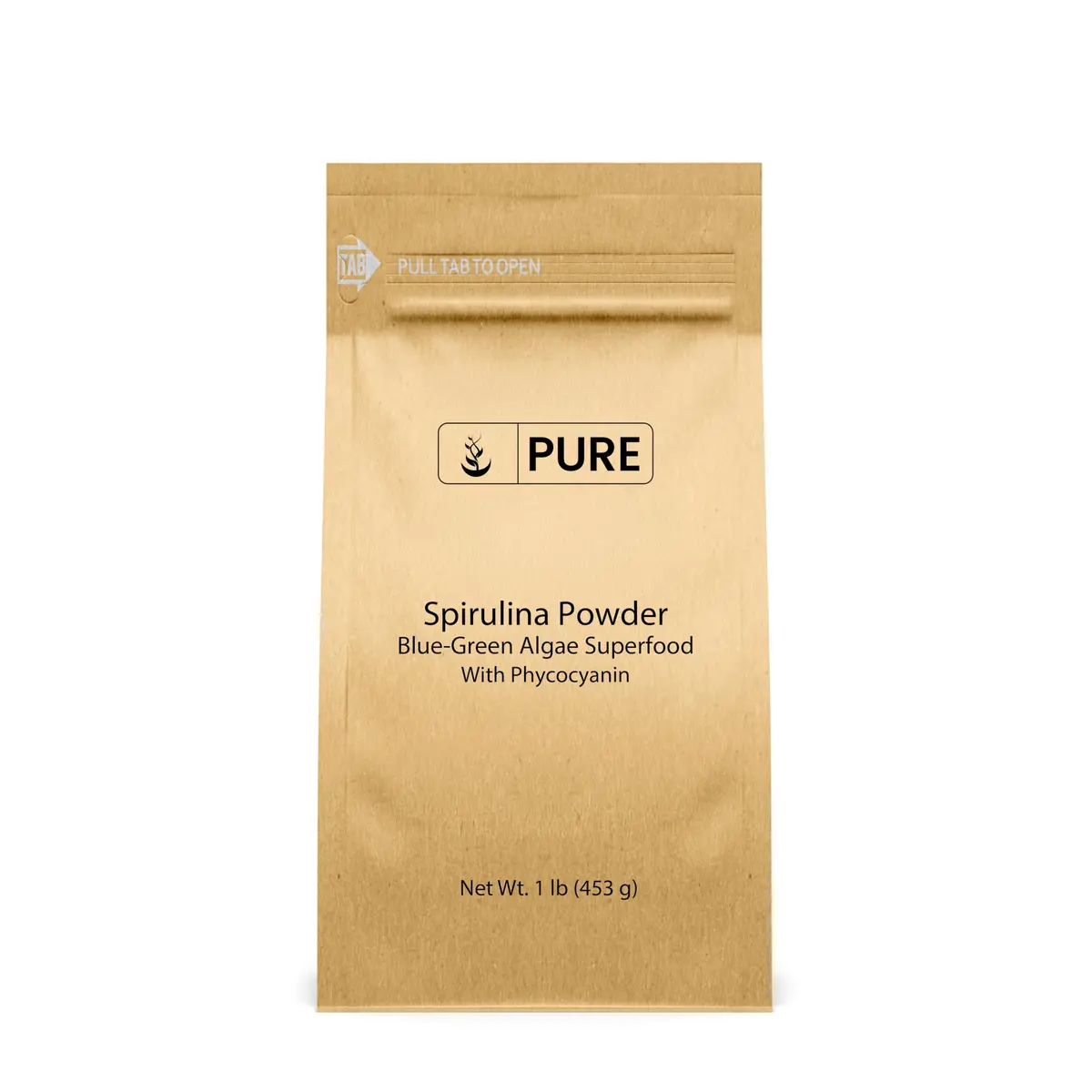 PURE ORIGINAL INGREDIENTS Spirulina Powder 1 Lb | Pure, Organic & Filler-Free Supplement for Adults - main product image