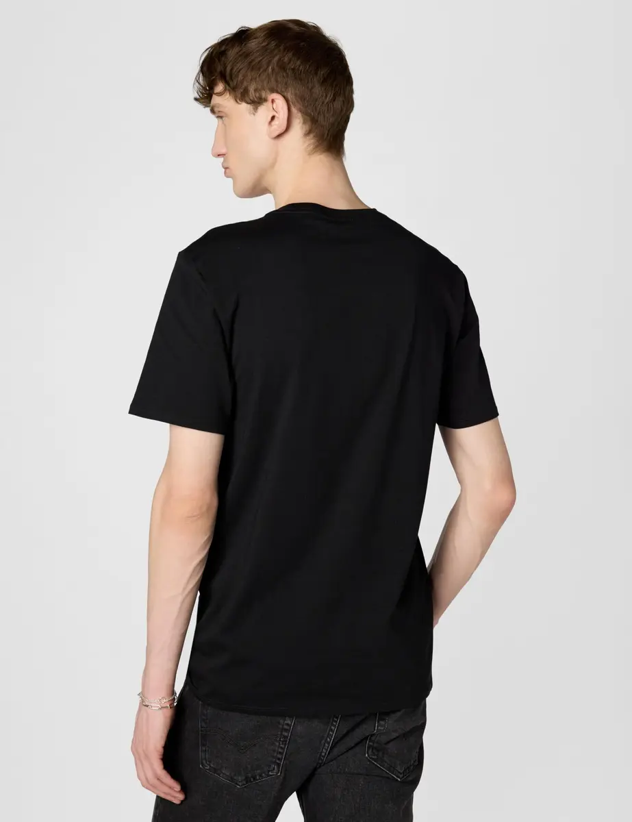 KARL LAGERFELD Men's Karl Character Headphones Shirt, Black, M | Reflective Graphic Crew Neck - view 3