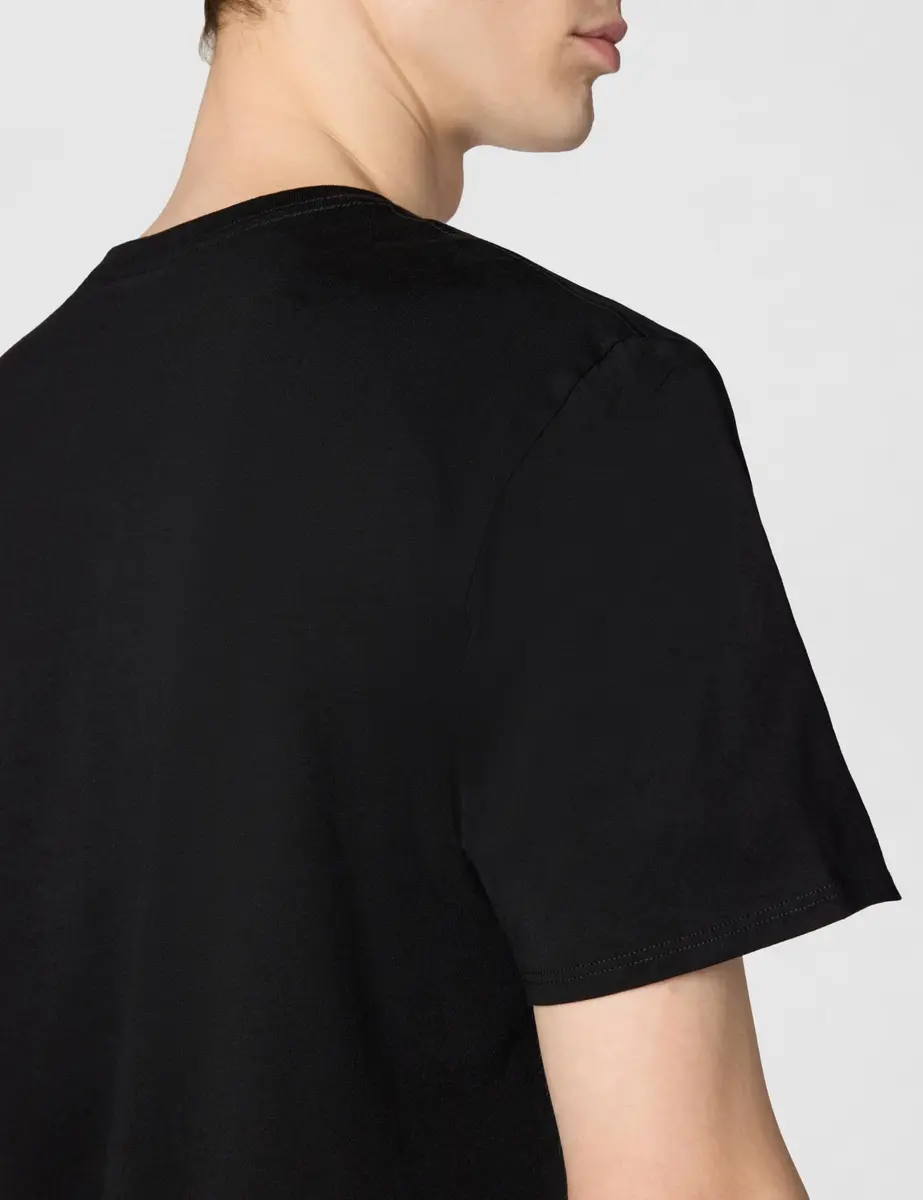 KARL LAGERFELD Men's Karl Character Headphones Shirt, Black, L | Reflective Graphic Cotton T-Shirt - view 4