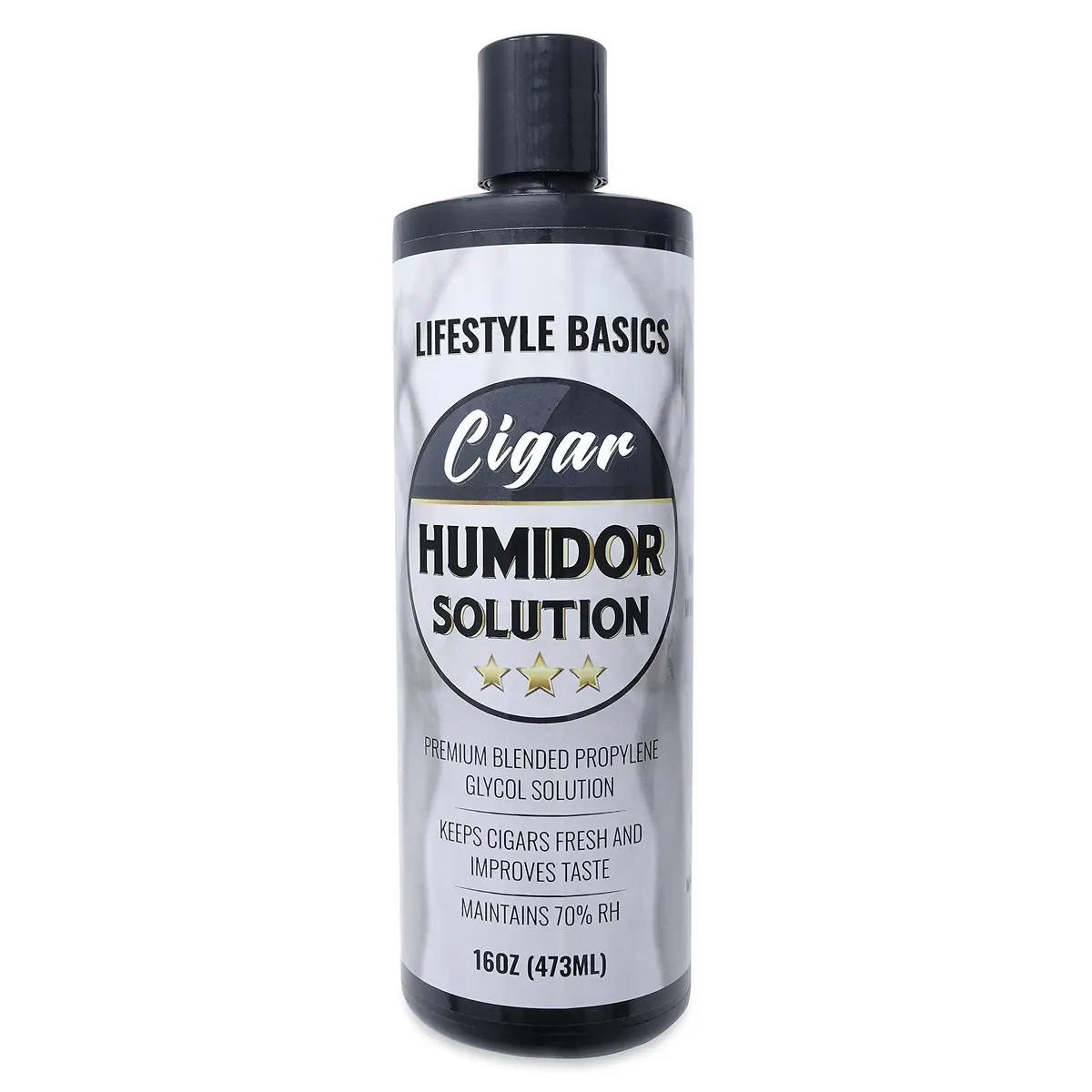Lifestyle Basics Humidor Solution 473ml (16 fl oz) | Maintains 70% RH for Fresh Cigars - main product image