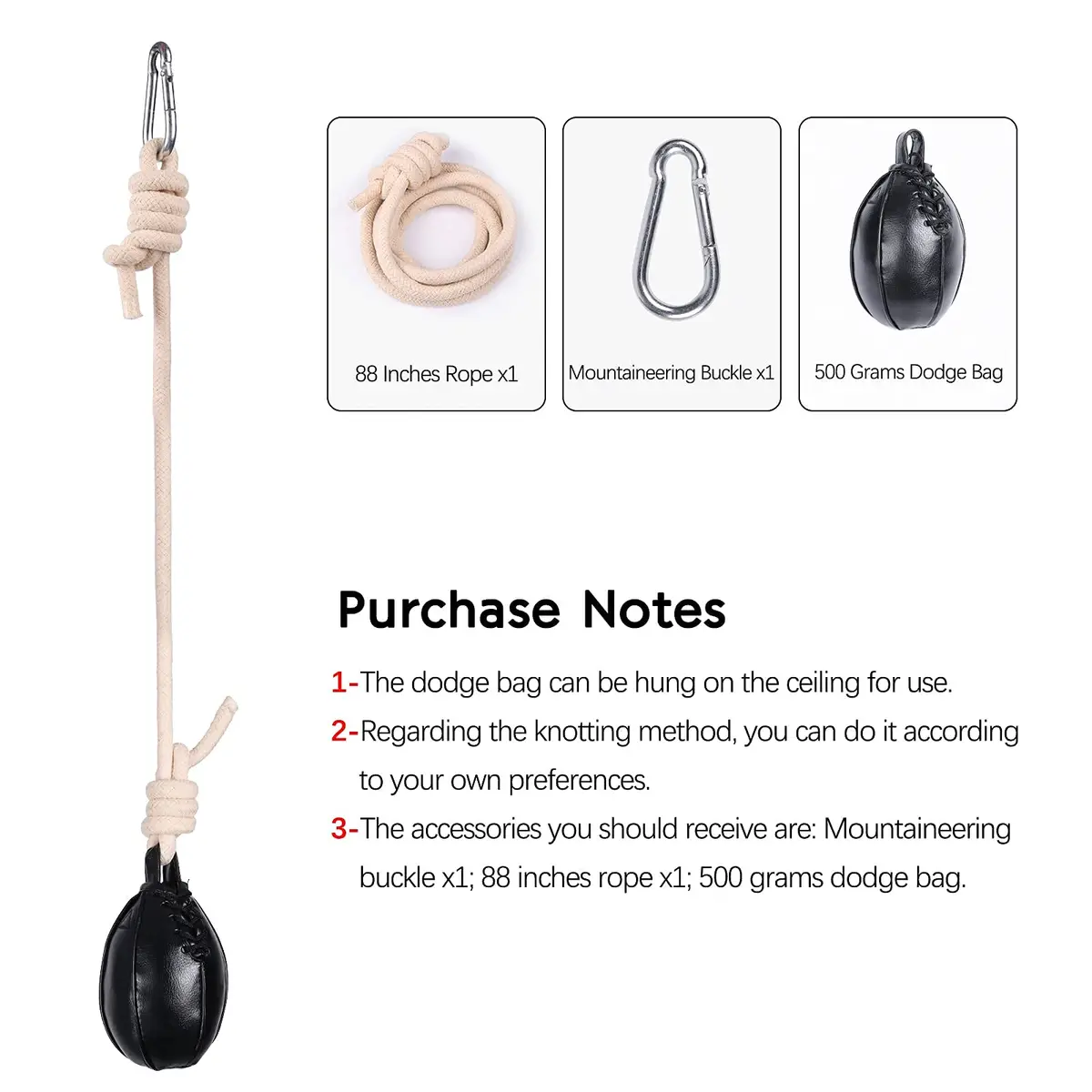 INNOLIFE Boxing Slip Bag Small | Reflex & MMA Training Speed Ball - view 4