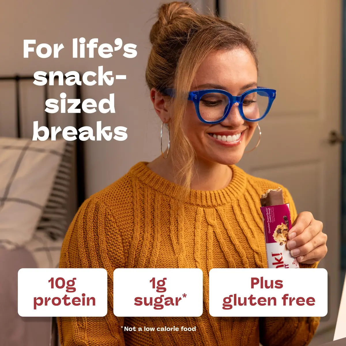 think! Delight Protein Bars, Chocolate Peanut Butter Cookie Dough, 10 Count | Keto Friendly, 10g Protein, Low Sugar - view 5