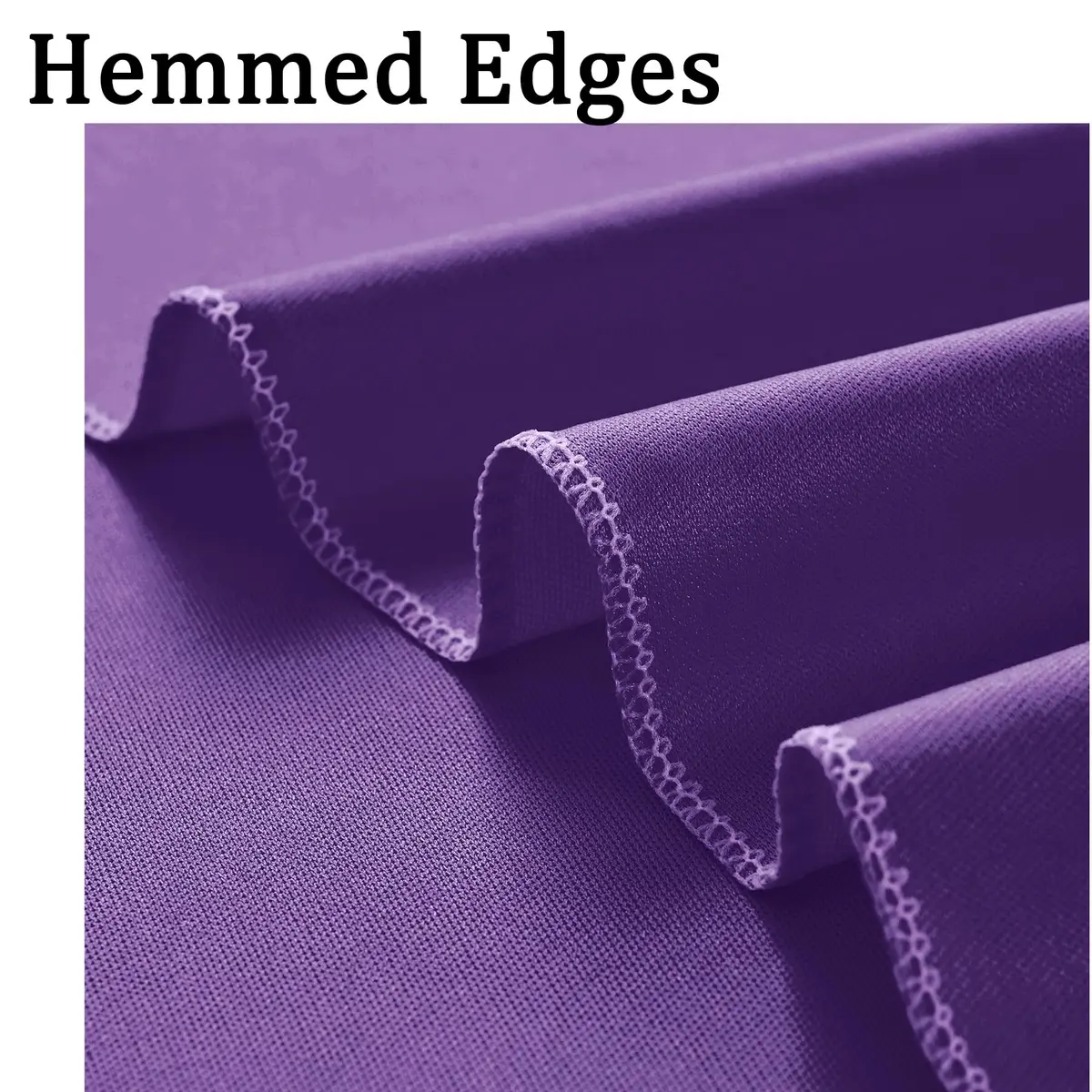 NSSONBEN 10ft x 10ft Wrinkle Free Purple Backdrop Curtain for Parties | Polyester Photography Background - view 4