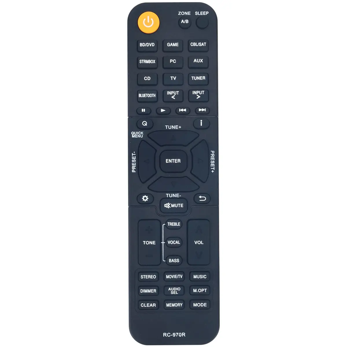 WINFLIKE RC-970R Replacement Remote Control for Onkyo AV Receiver TX-SR393 HT-R398 - main product image