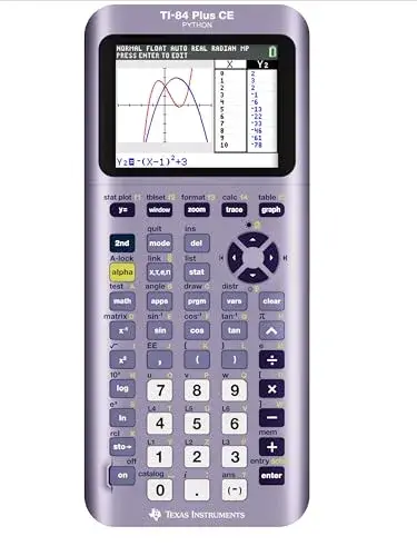 Texas Instruments TI-84 Plus CE Python Enhanced Graphing Calculator with Software, Iris/Purple - main product image