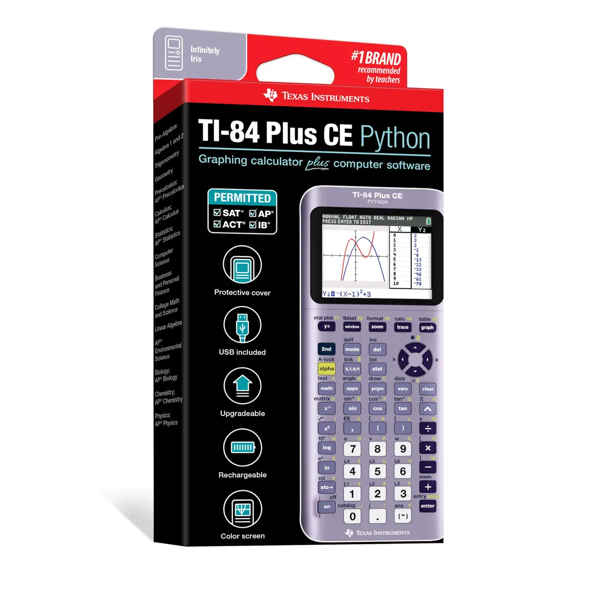 Texas Instruments TI-84 Plus CE Python Enhanced Graphing Calculator, 2.8-inch Display | 220V Compatible - view 6