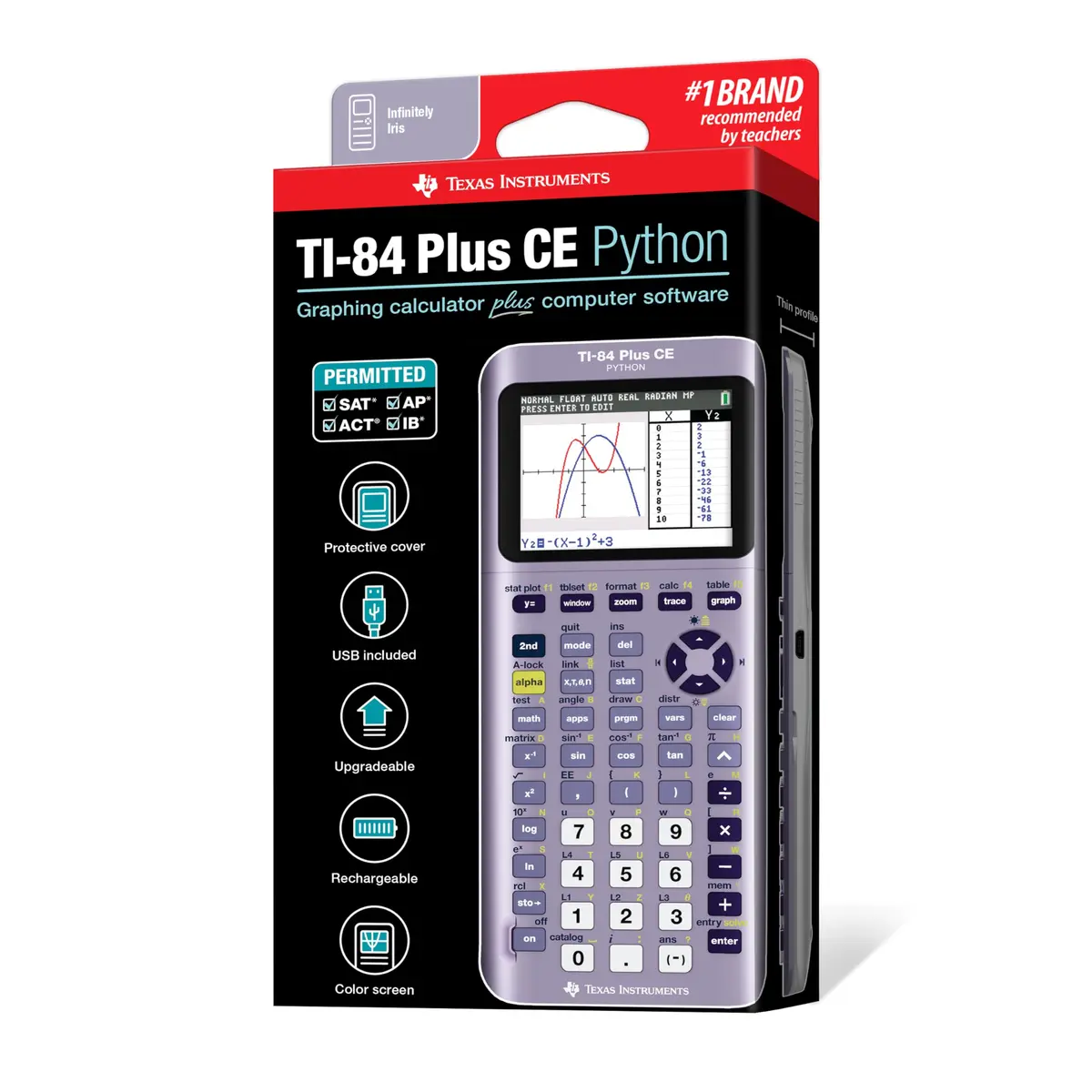 Texas Instruments TI-84 Plus CE Python Enhanced Graphing Calculator, 2.8-inch Display | 220V Compatible - view 7