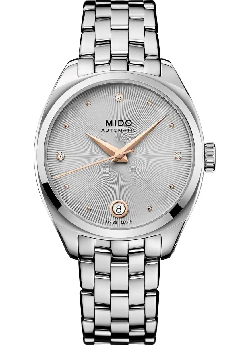 MIDO Belluna Royal Lady - Swiss Automatic Watch for Women - Silver Dial - Case 33.4mm - main product image