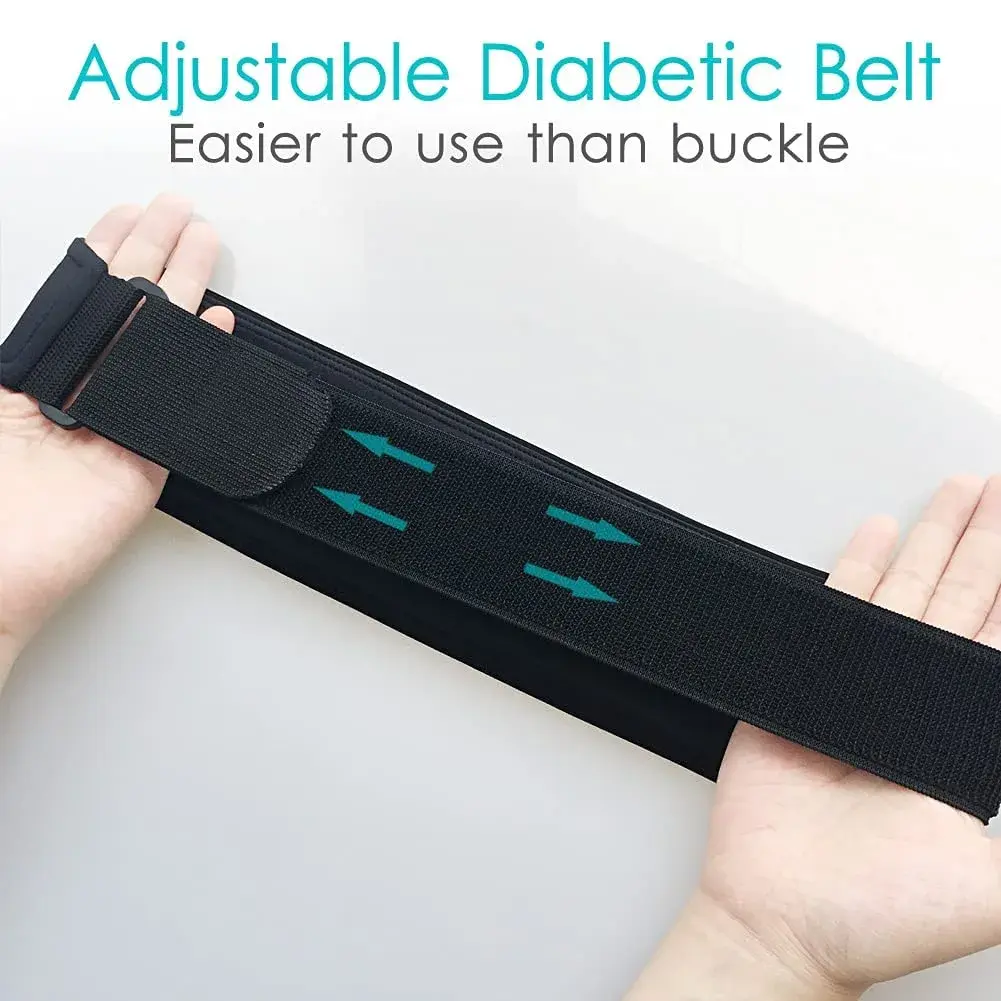 Hola Health Kids Diabetic Belt, T1D Children Insulin Pump Holder, Type 1 Diabetes Adjustable Waist Band Medical Devices Accessories for EpiPens, Girls, Boys (Waist 20-30 inches) - view 3