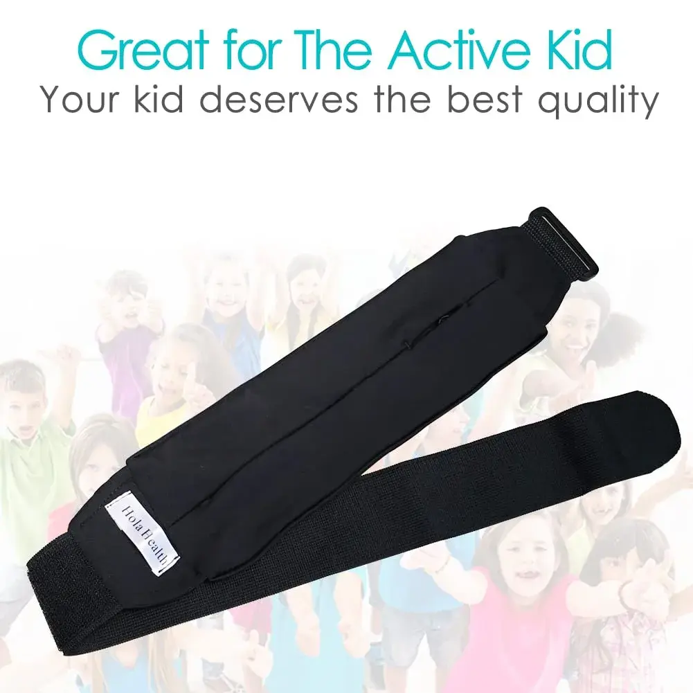 Hola Health Kids Diabetic Belt, T1D Children Insulin Pump Holder, Type 1 Diabetes Adjustable Waist Band Medical Devices Accessories for EpiPens, Girls, Boys (Waist 20-30 inches) - view 4