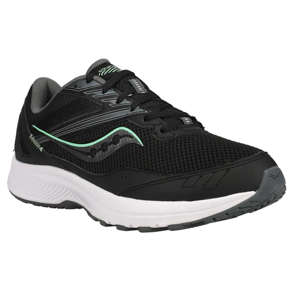 Saucony Women's Cohesion 15 Running Shoe, Black/Meadow, 10.5 | Versatile Cushioning for Runners - view 3