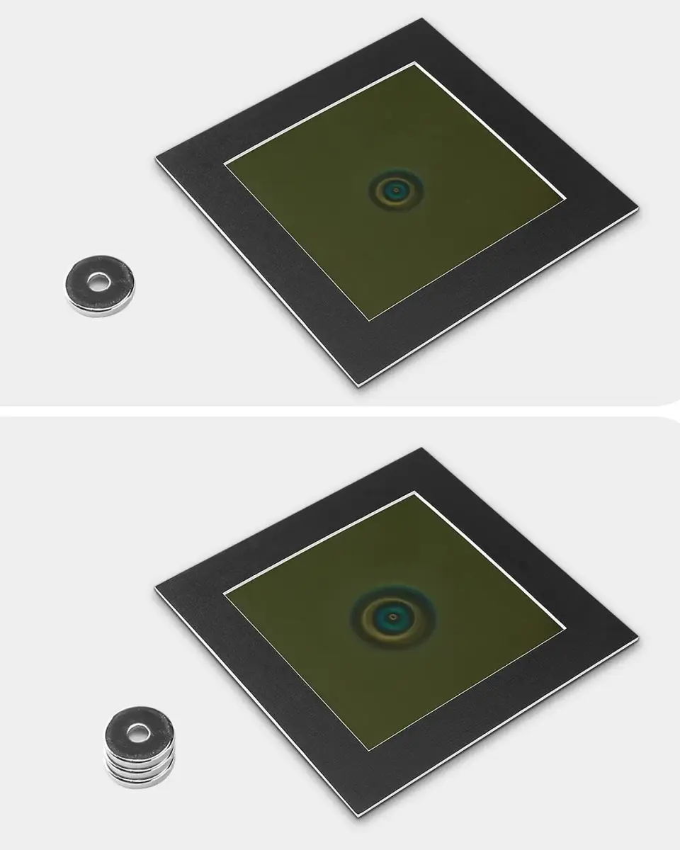 metisinno Magnetic Field Viewing Film 10.16cm x 10.16cm (4"x4") | Visualise Magnetic Flux Patterns - view 7