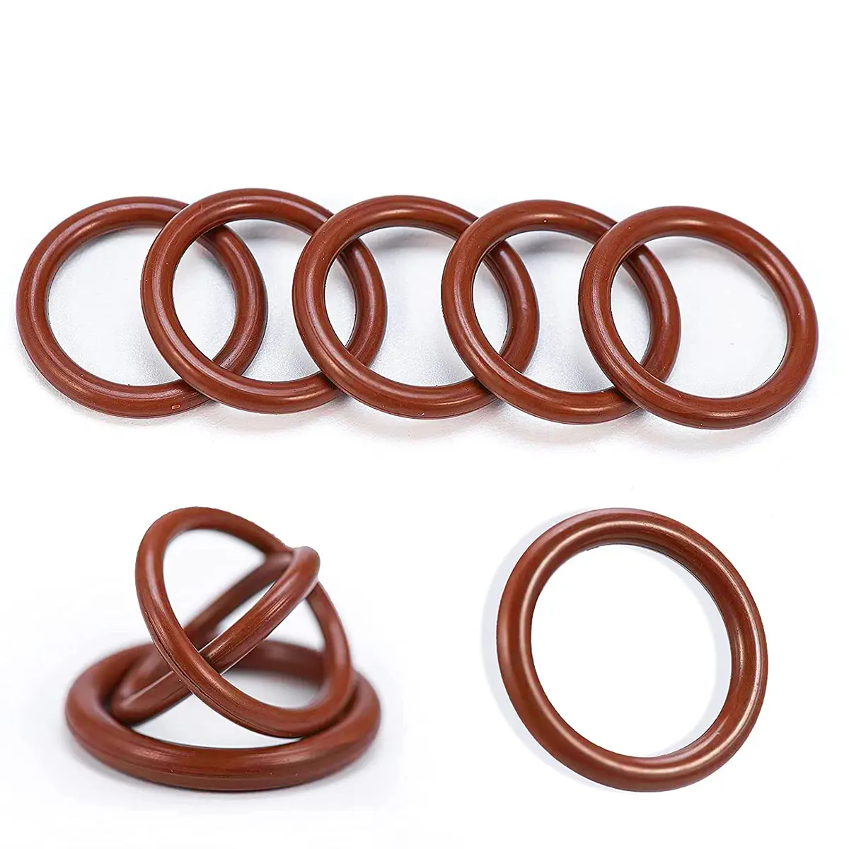 BUSY-CORNER 185 Pieces FKM O-Ring Kit with 18 AS-568 Sizes, 2.57mm-20.22mm ID, 1.78mm-3.53mm Thickness | High-Temp & Chemical Resistant Seals - view 5