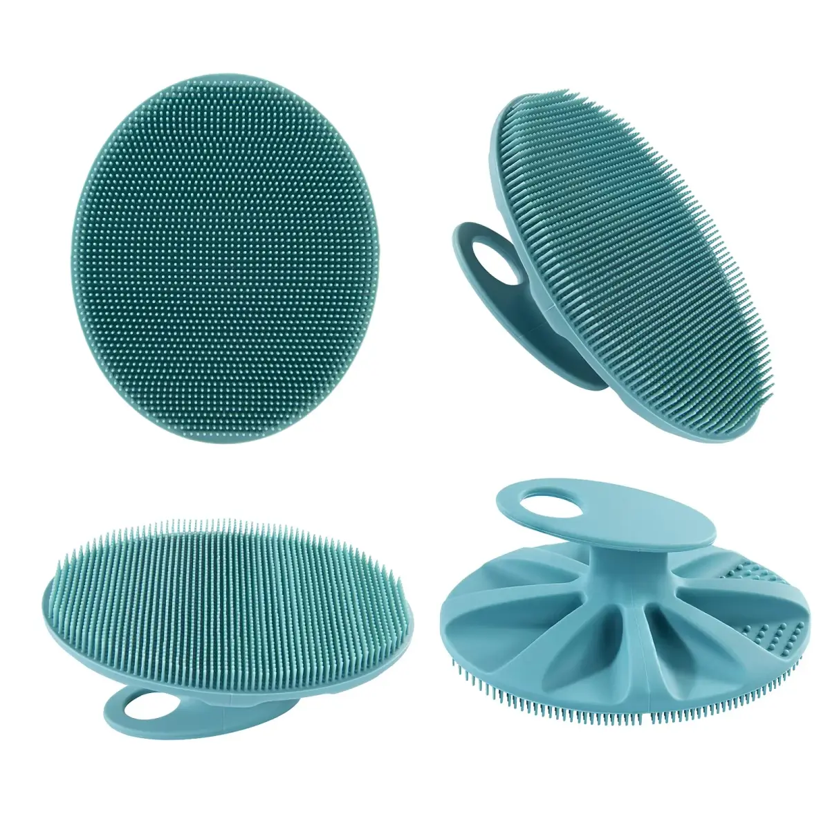 INNERNEED Silicone Body Cleansing Brush Dark Green | Gentle Massage, Deep Clean, Hygienic Shower Scrub Brush Soft Bristles for All Skin Types, Easy to Hold - view 7