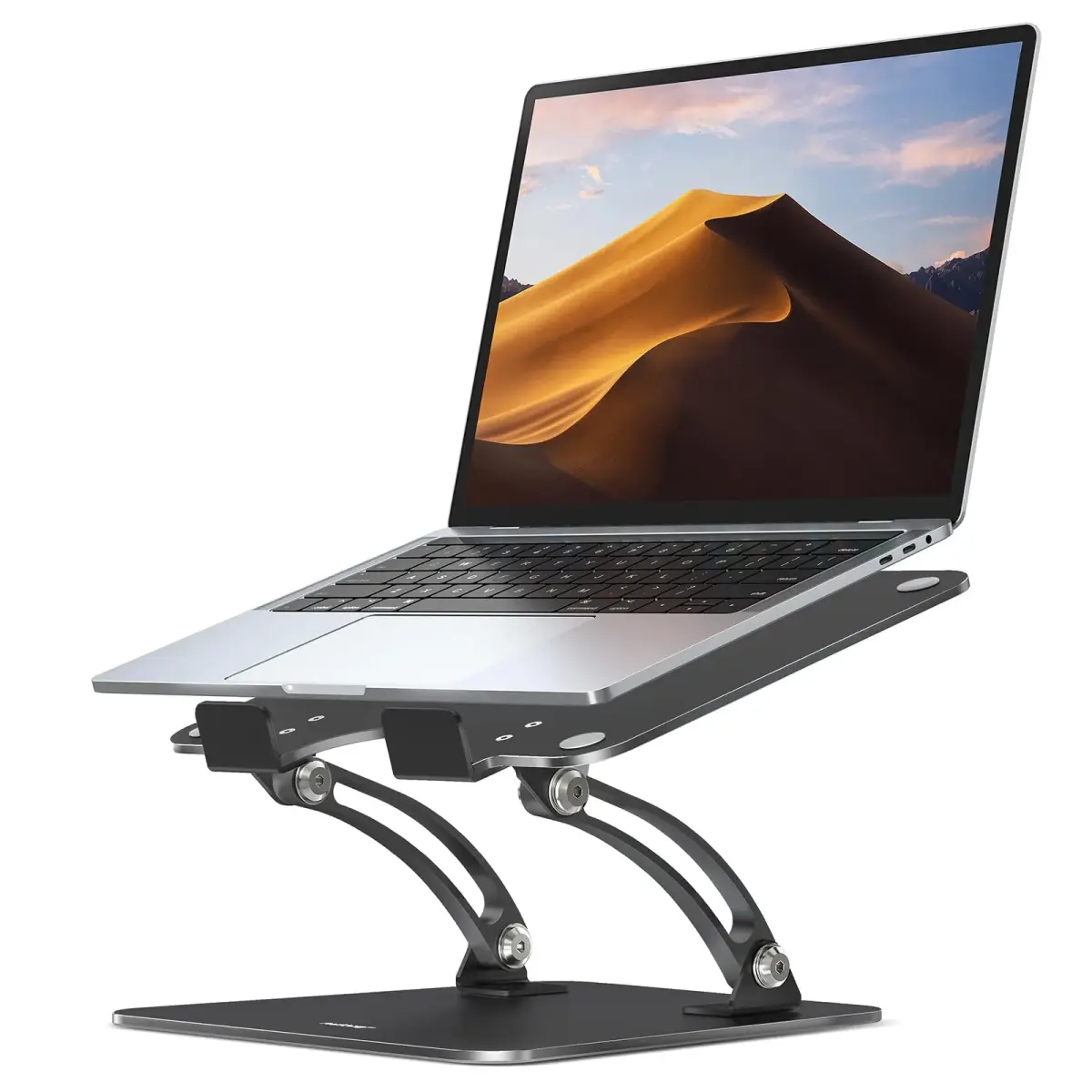 Nulaxy C1 Fully Adjustable Laptop Stand for Desk, Dual Foldable Computer Riser with Heat-Vent, 2.27 kg (5 lb) Capacity - main product image