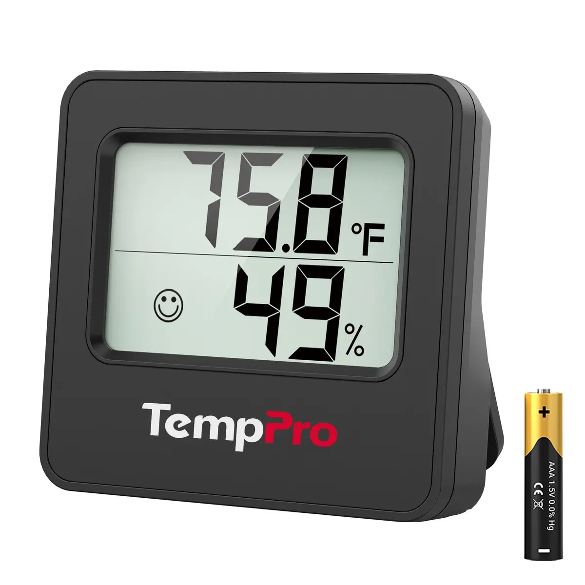 TempPro TP157 Digital Indoor Thermometer & Hygrometer -50°C to 70°C (176°F) | Accurate Room Temperature and Humidity Monitor - main product image