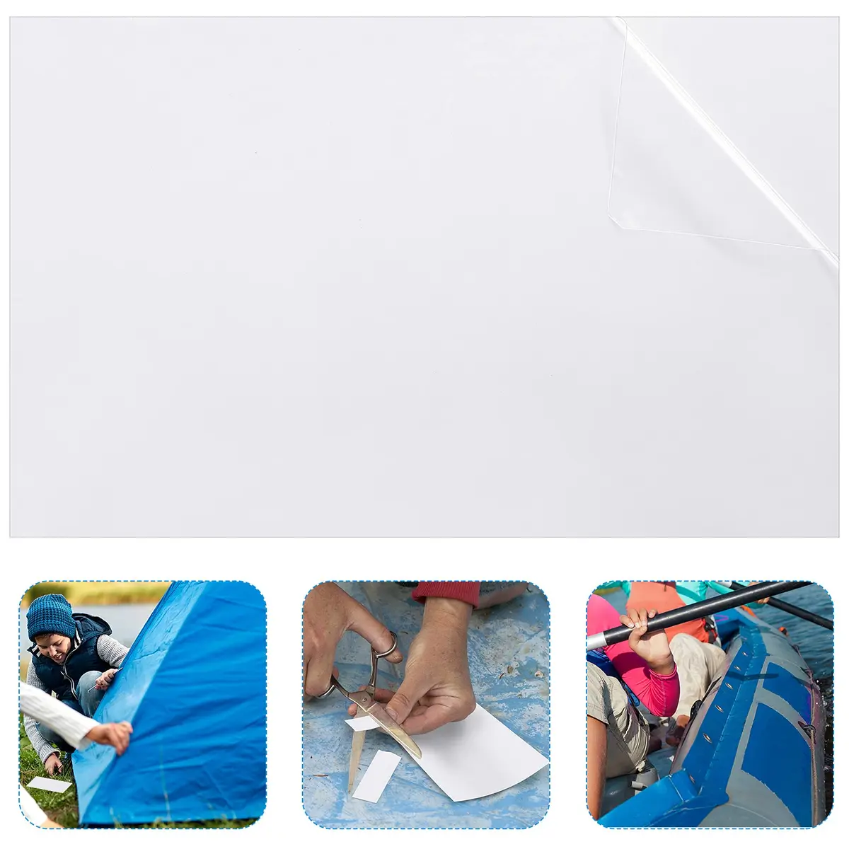 Syhood Vinyl Pool Patch 2.8 ft x 4.1 ft | Waterproof PVC Repair Kit for Pools & Inflatable Items - main product image